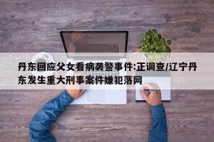 丹东回应父女看病袭警事件:正调查/辽宁丹东发生重大刑事案件嫌犯落网